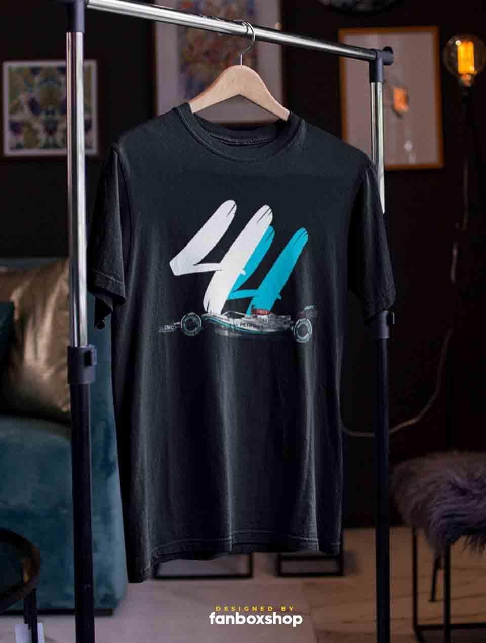 Lewis Hamilton 44 W13 Siyah T-shirt