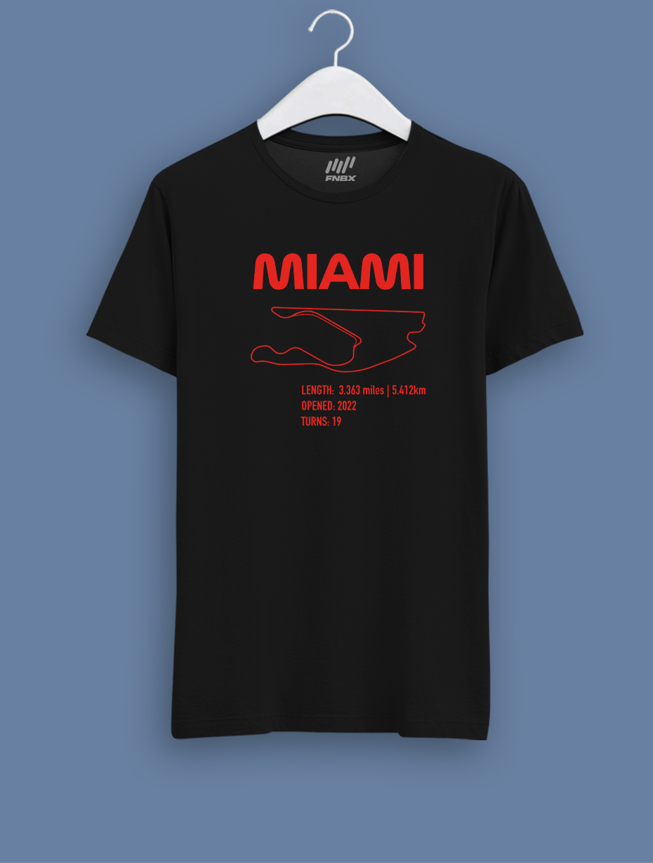 Miami GP Siyah T-Shirt