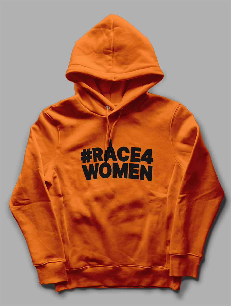 Race4Women Kapşonlu Turuncu Sweatshirt Hoodie