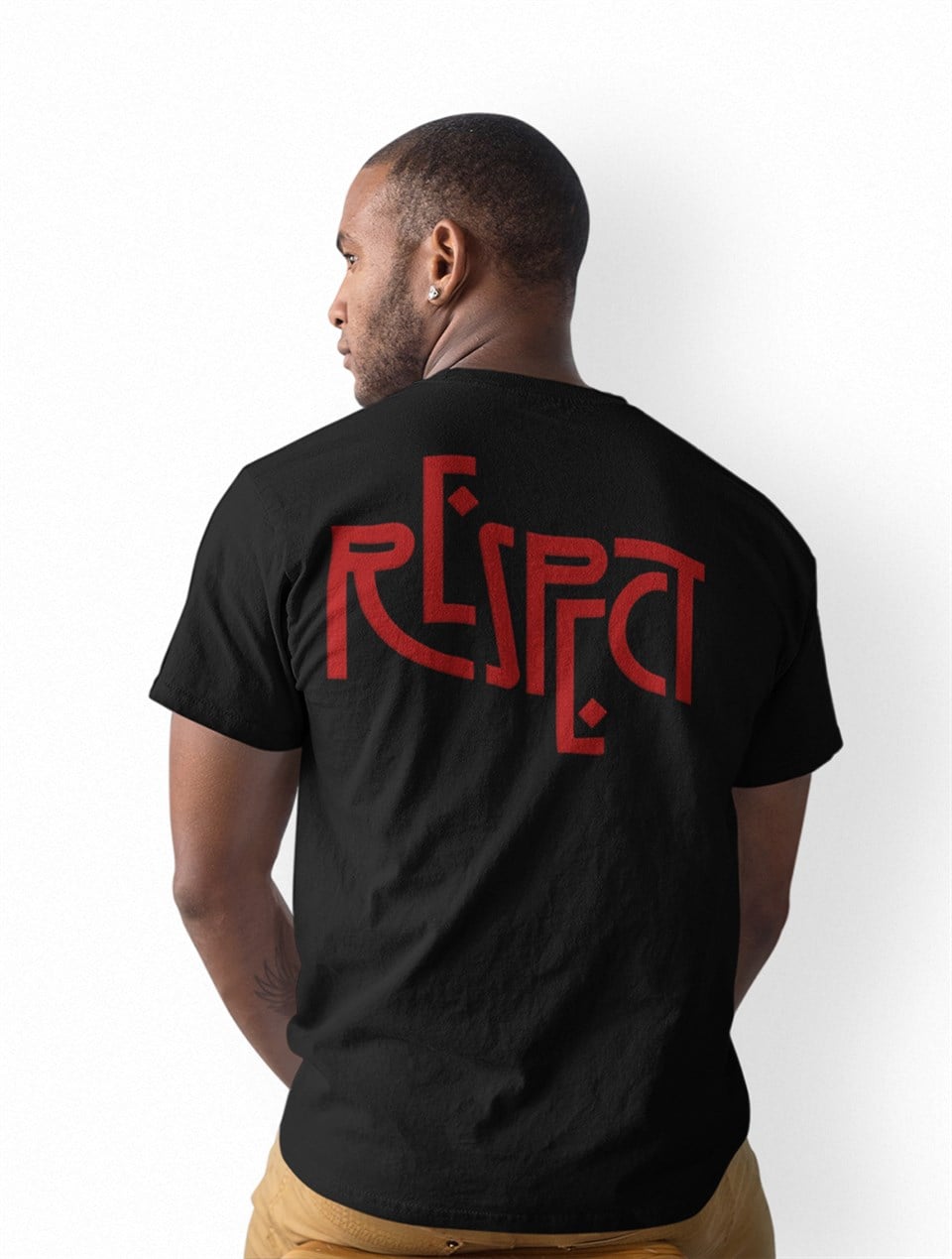 Respect Ön-Arka Baskılı T-Shirt