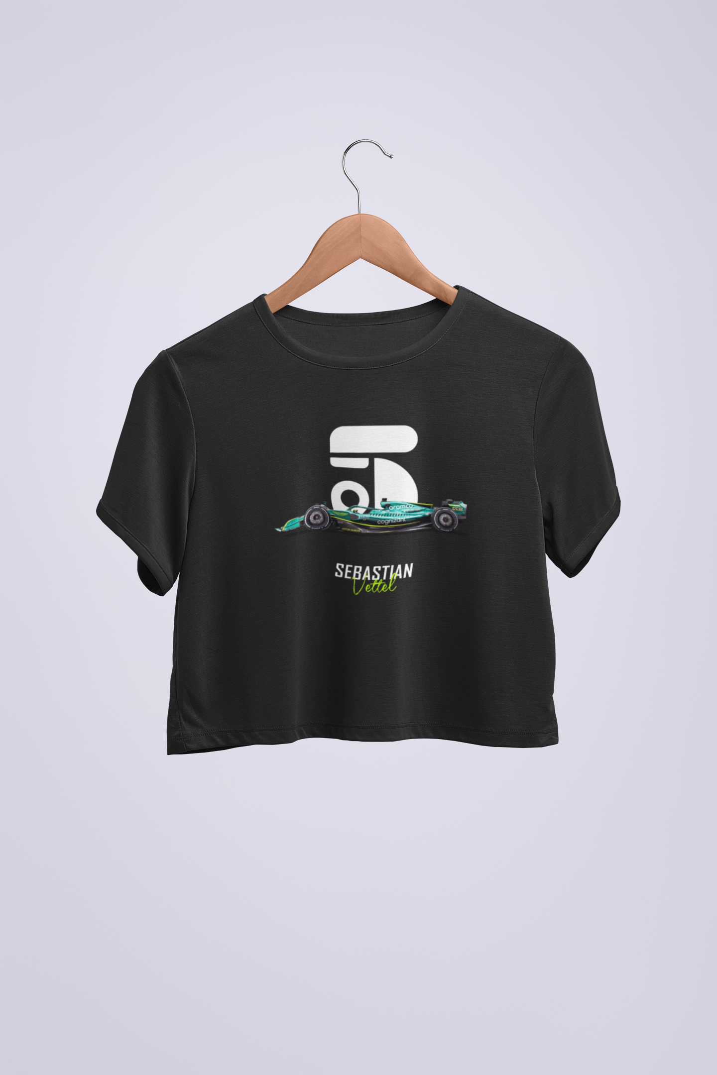 Sebastian Vettel Amr22 Crop T-shirt