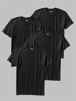 4'lü Siyah Basic T-Shirt