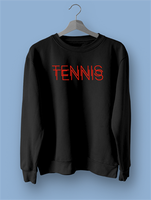 Tennis Double Siyah Sweatshirt