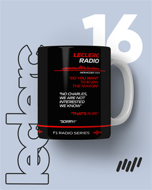 Charles Leclerc Radio Baskılı Kahve Kupa Bardak