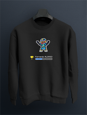 Fernando Alonso Pixel Art  Sweatshirt Kazak