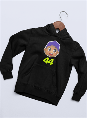 Hamilton Cartoon 44 Siyah  Hoodie