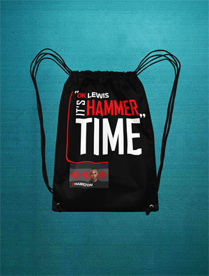 Hammer Tıme Büzgüllü Bez Siyah Sırt Çantası