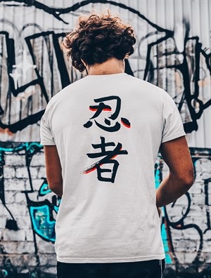 Kawasaki Ninja Motosiklet Beyaz T-Shirt 