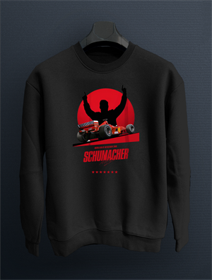 Michael Schumacher 7 championships Siyah  Sweat