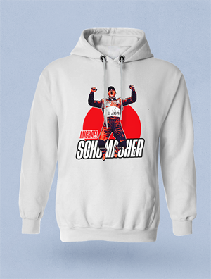 Michael Schumacher Vıntage Beyaz Hoodie