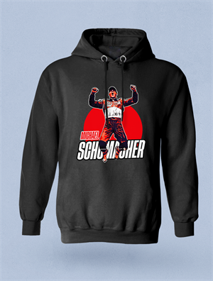 Michael Schumacher Vıntage Siyah  Hoodie