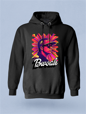 Raikkonen Bwoah Hodie  Siyah  Hoodie