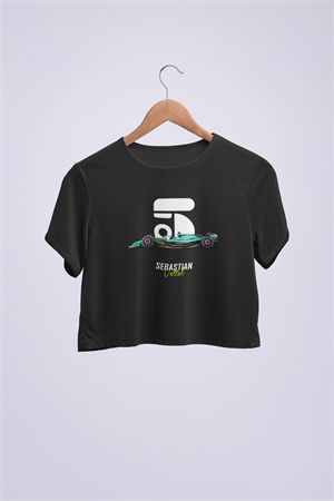 Sebastian Vettel Amr22 Crop T-shirt