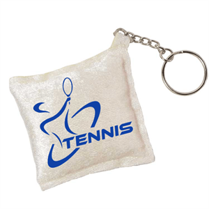 Tennis Logo İpek Kadife Mini Yastık Anahtarlık