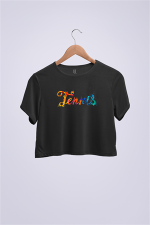 Tennis Renkli Crop T-shirt