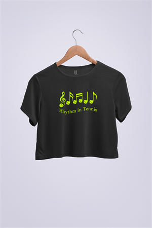 Tennis Rhythm  Crop  T-shirt