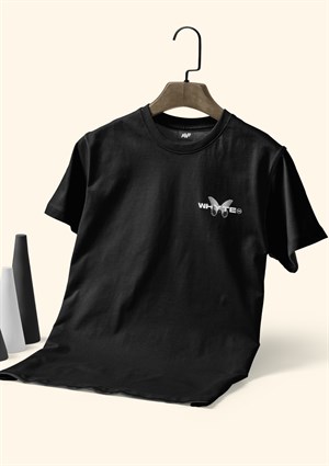 Whyt Baskılı Unisex Siyah T-Shirt