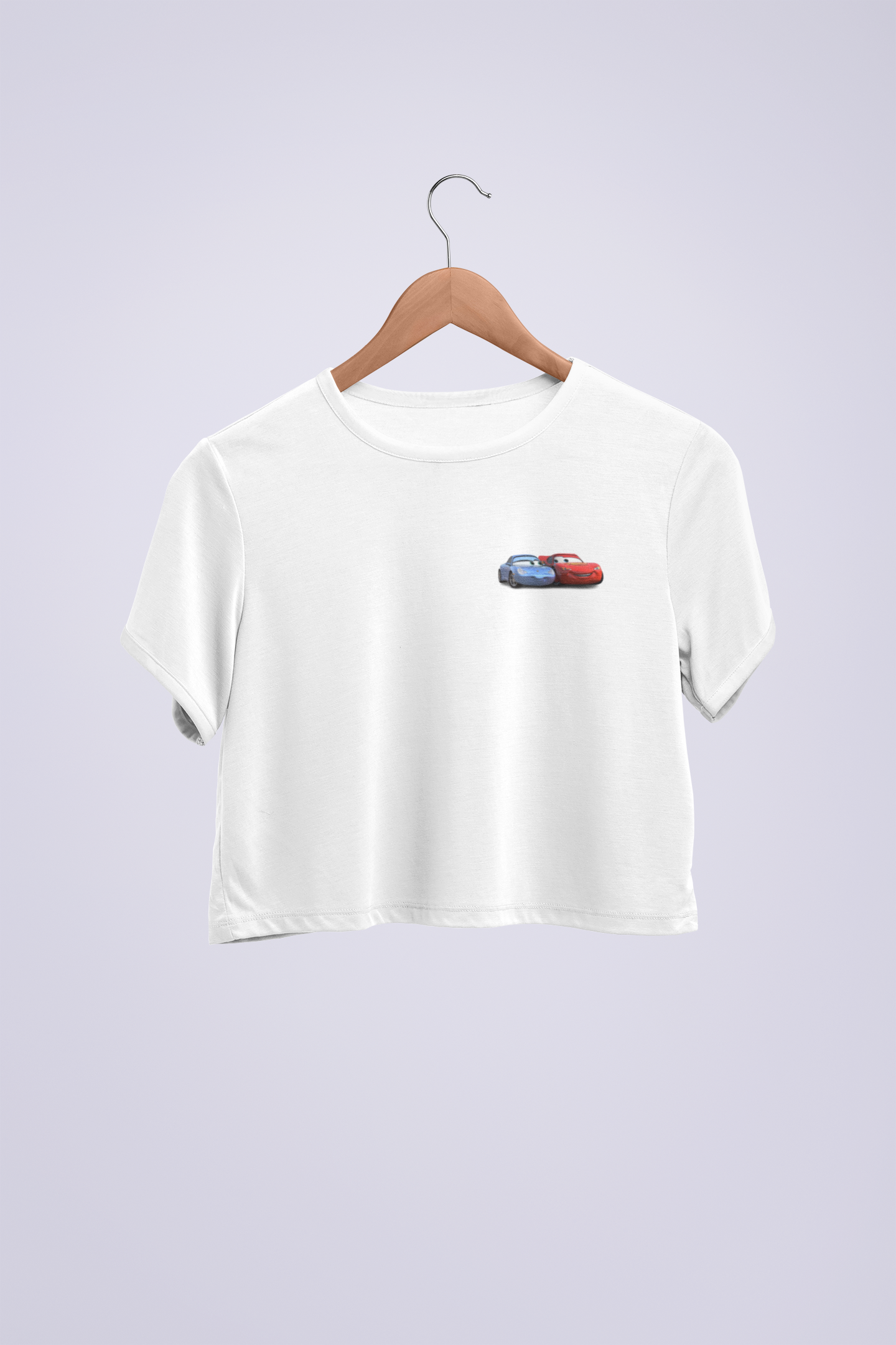  SALLY and MCQUEEN Crop T-shirt
