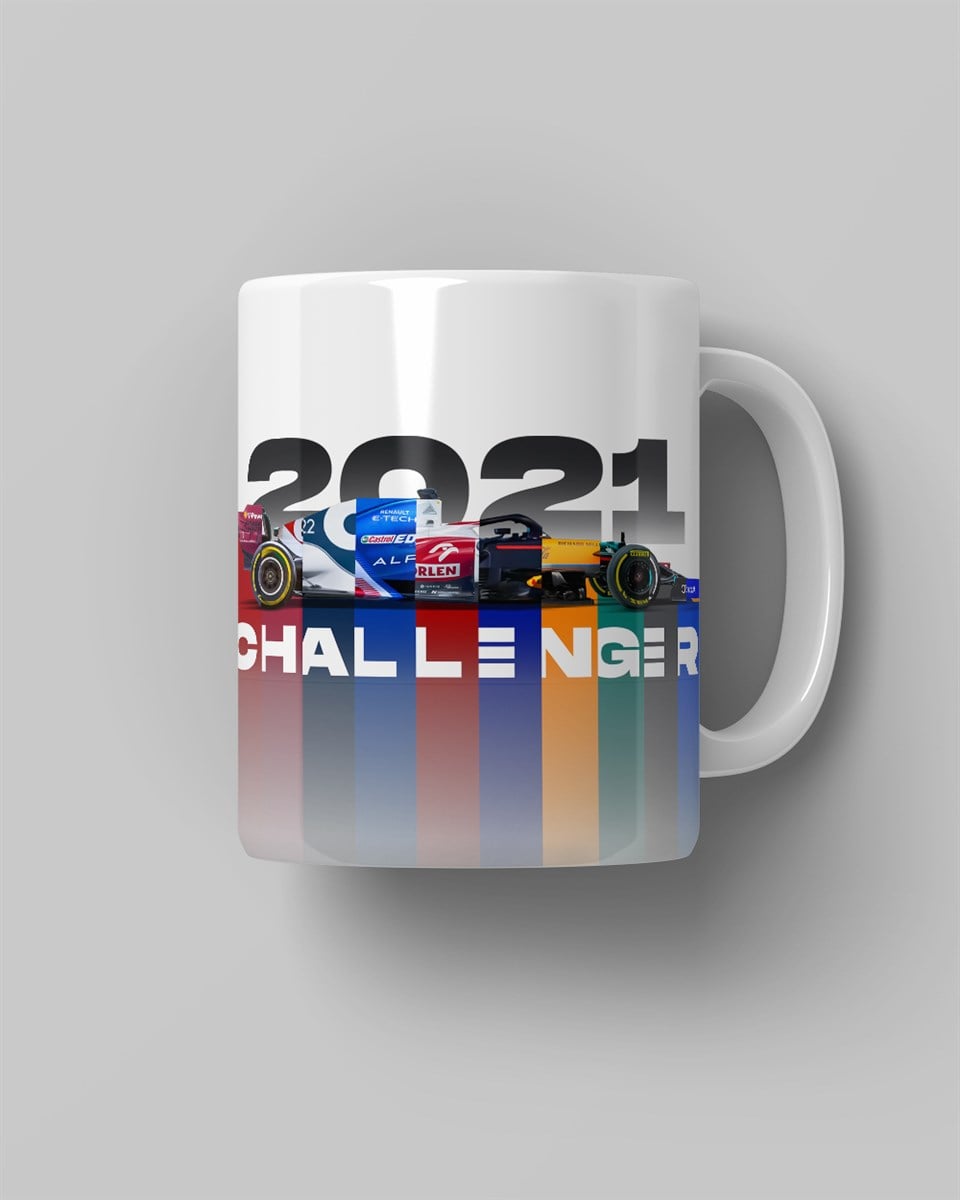 2021 Challenger RFL Baskılı Beyaz Kupa Bardak