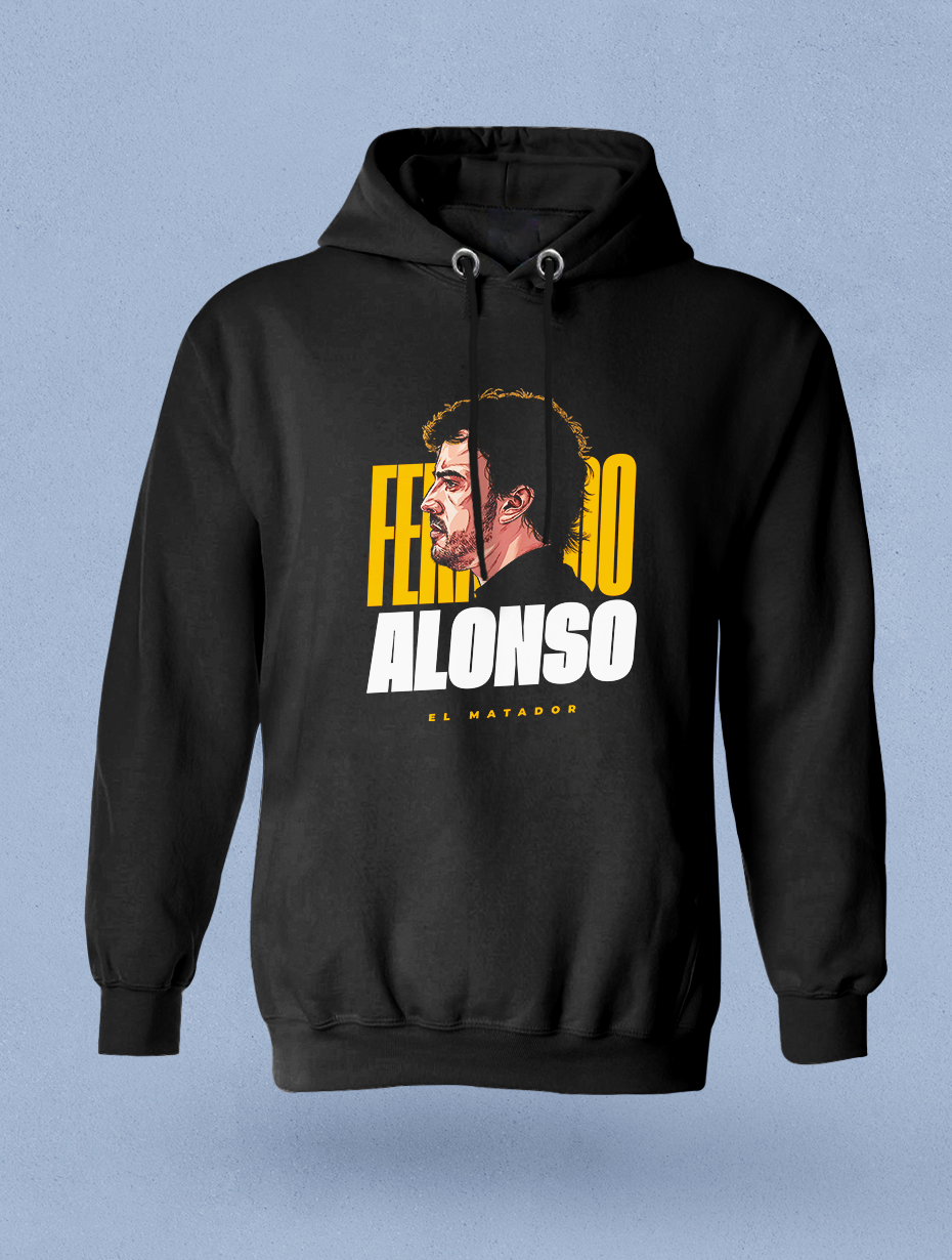 Alonso El Matador Siyah Sweatshirt Hoodie