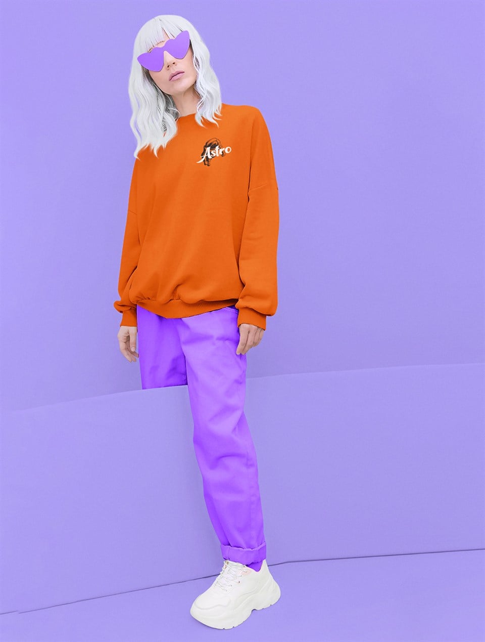 Astro Fashion Turuncu Sweat Mock Up