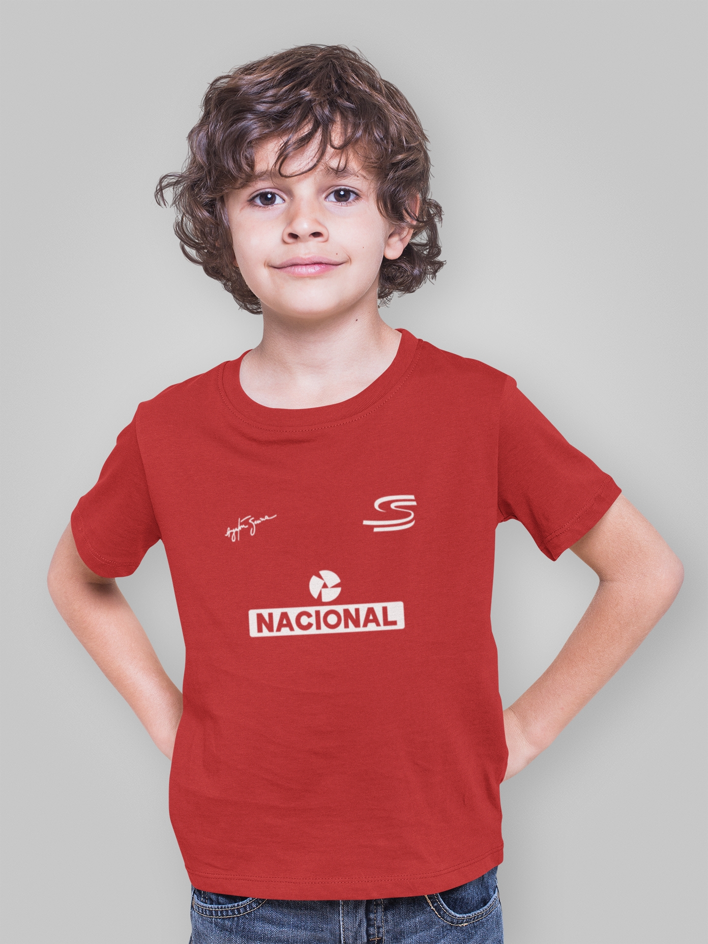 Ayrton Senna Nacional  Çocuk T-Shirt
