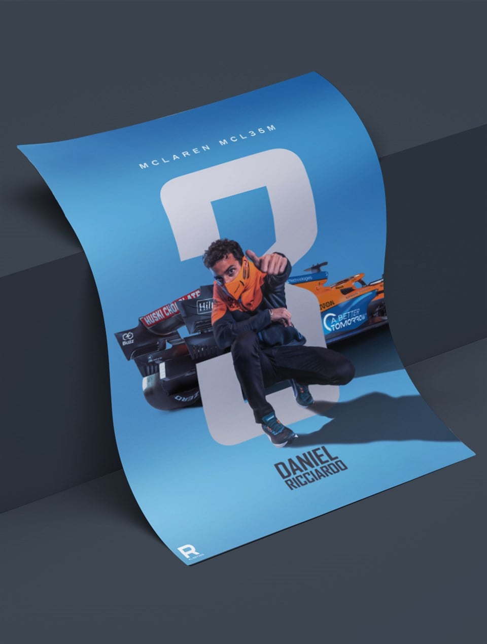 Daniel Ricciardo Flyer Poster