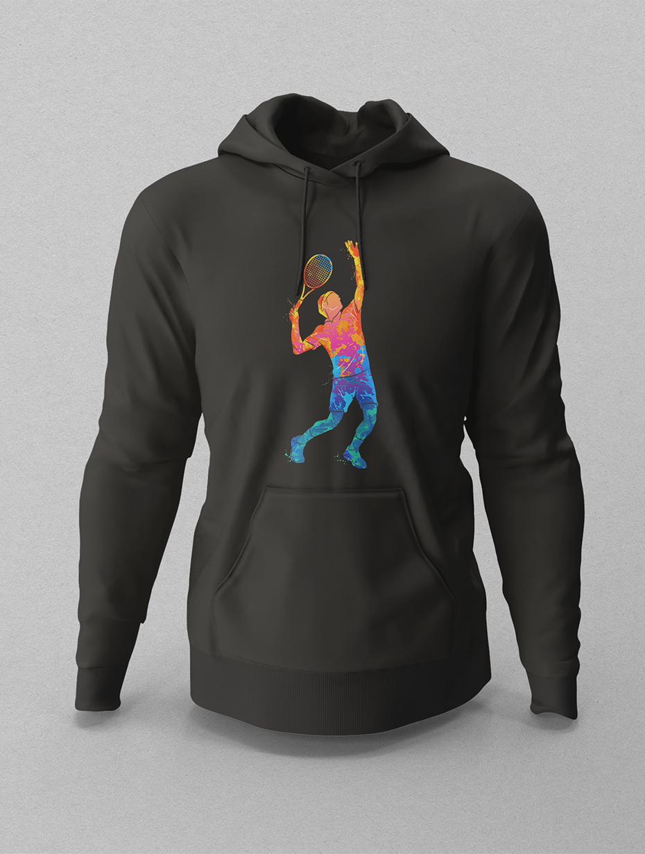 Federer Color Siyah Hoodie
