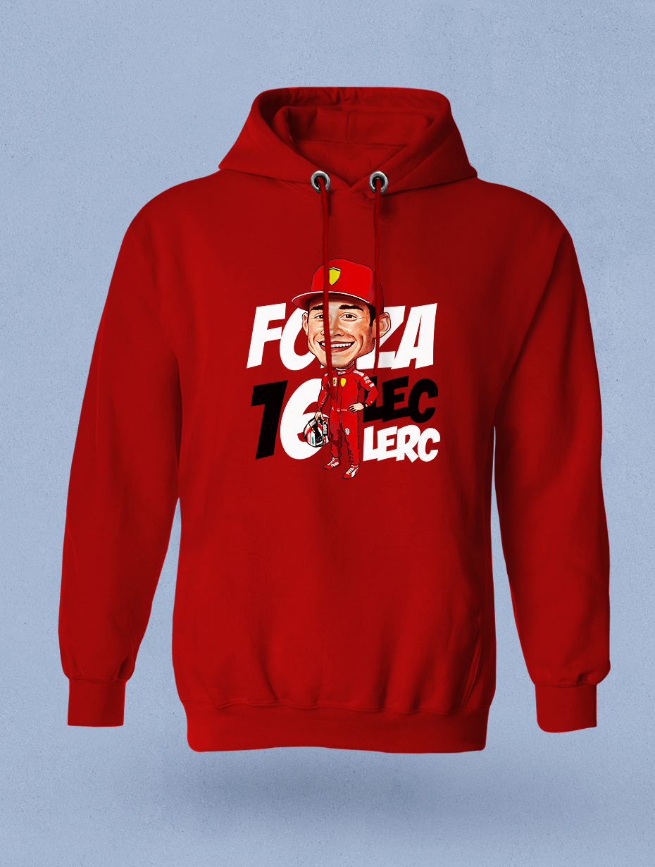 Forza Leclerc 16 Kırmızı Sweatshirt Hoodie