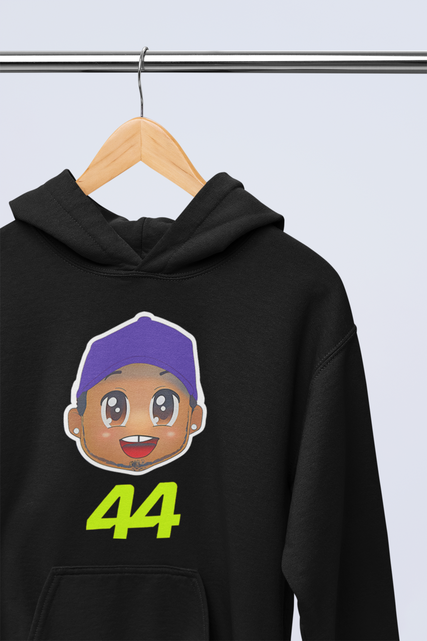 Hamilton Cartoon 44 Siyah  Hoodie