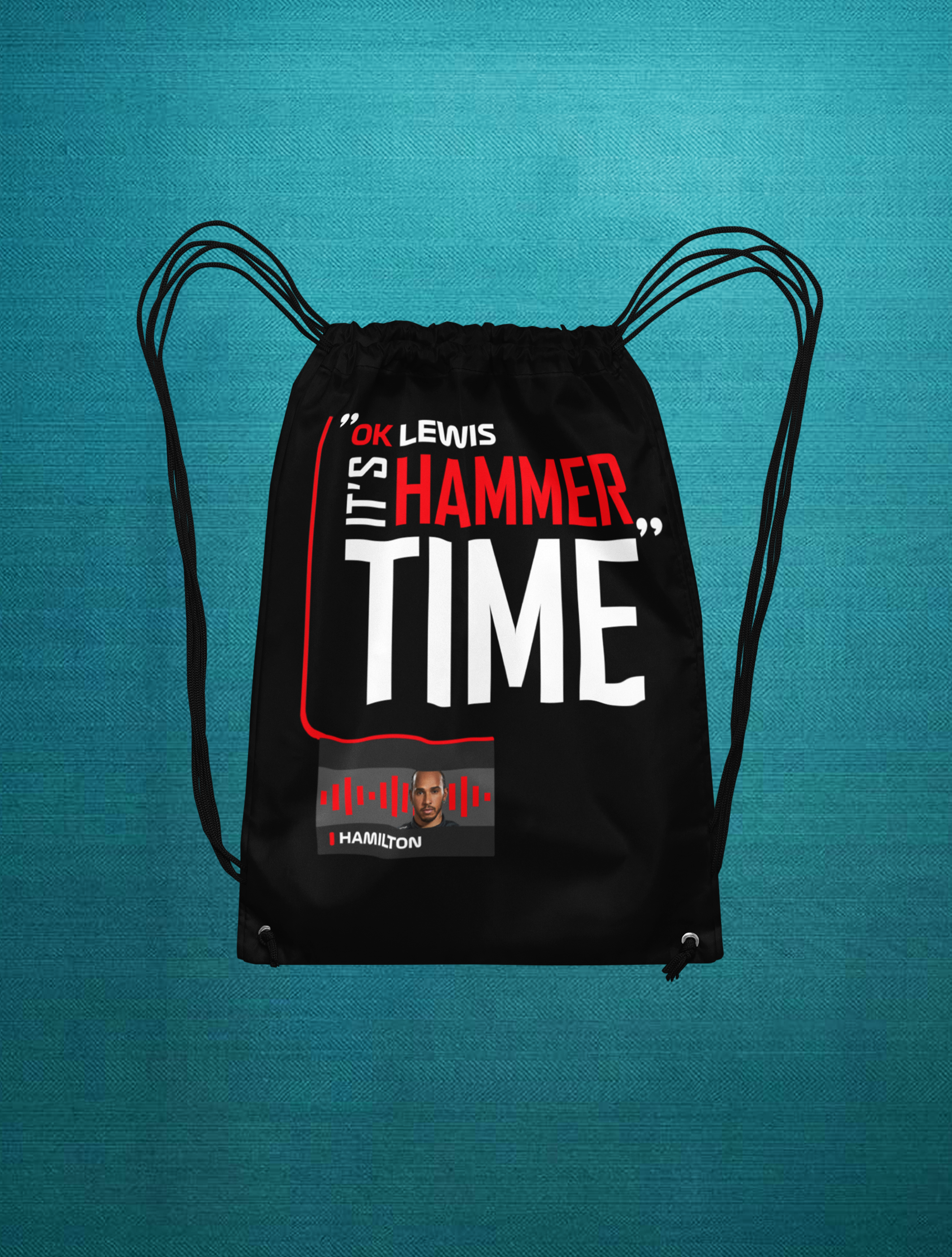 Hammer Tıme Büzgüllü Bez Siyah Sırt Çantası