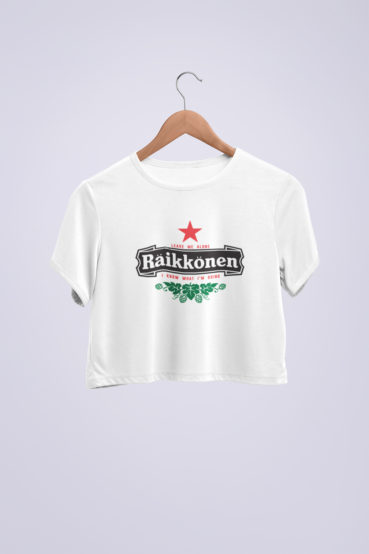 Kimi Raikkonen Leave Me Alone Crop T-shirt