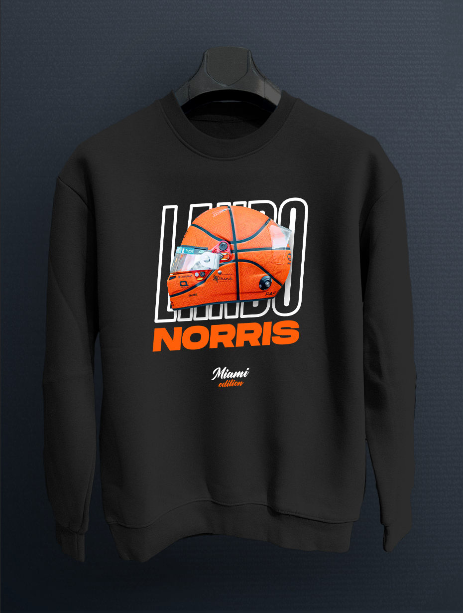 Lando Norris Miami Helmet Sweatshirt Kazak