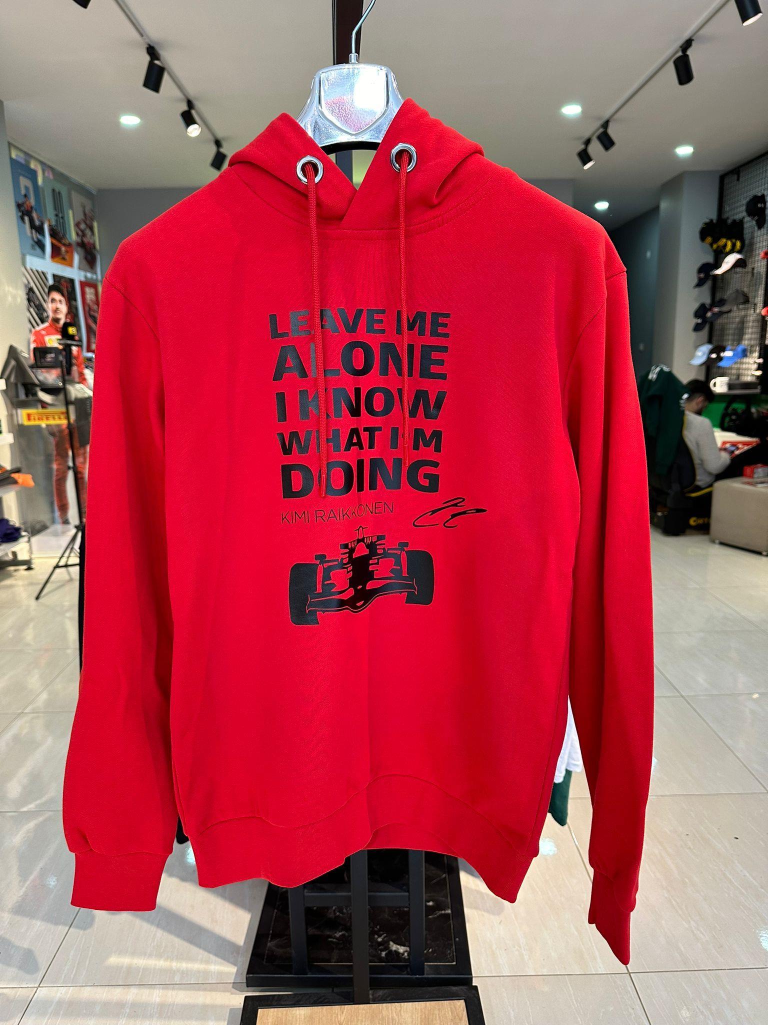 Leave Me Alone Kırmızı Sweatshirt Hoodie