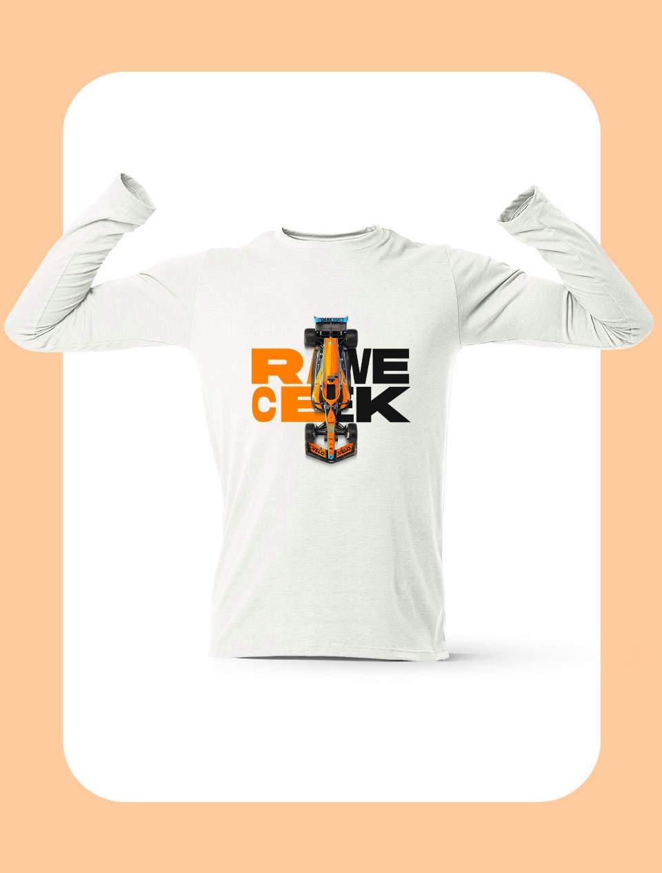 MCL Race Week Uzun Kollu Beyaz T-Shirt