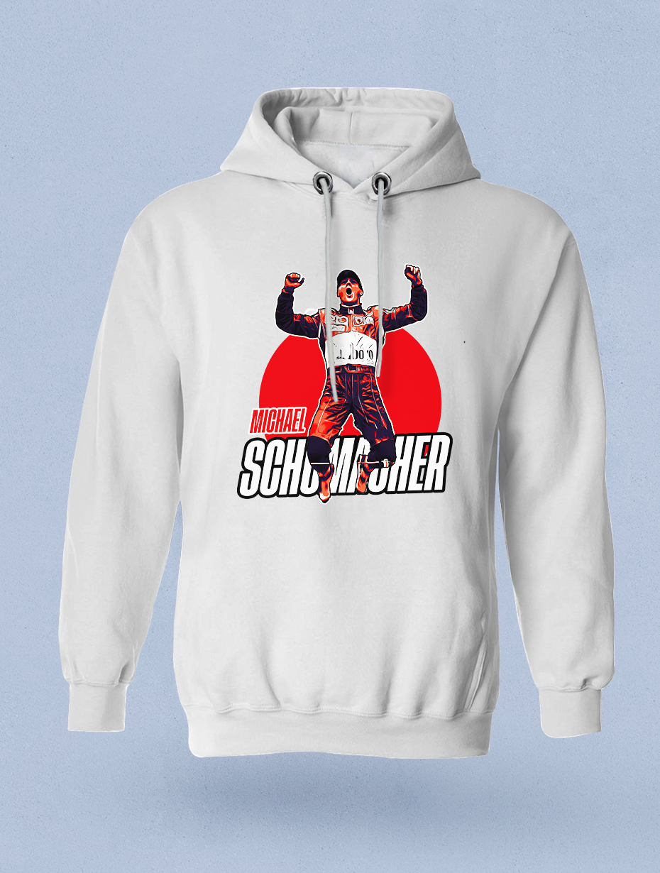 Michael Schumacher Vıntage Beyaz Hoodie