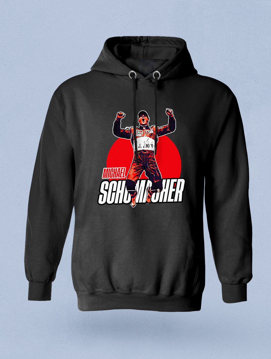 Michael Schumacher Vıntage Siyah  Hoodie