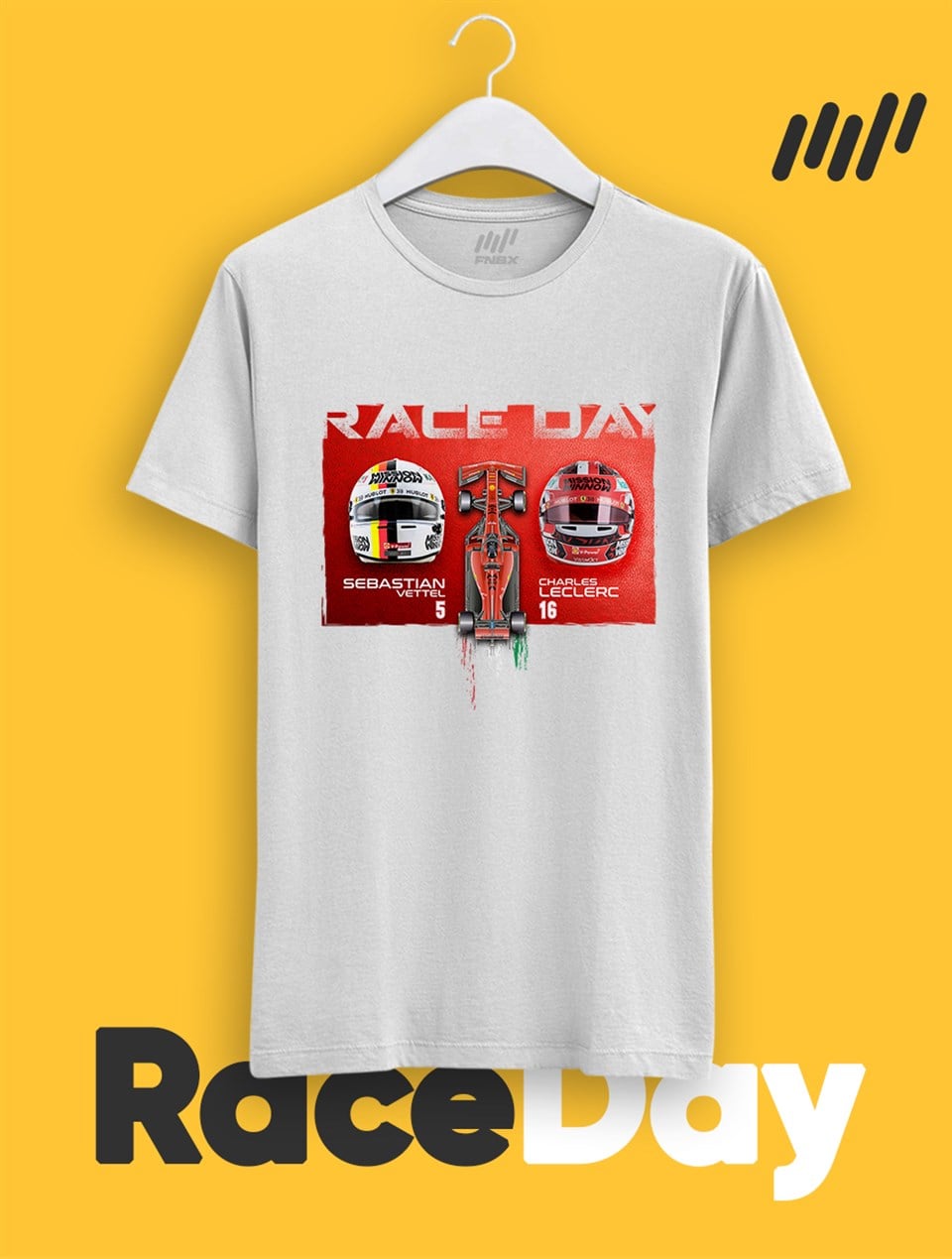 Raceday Ferrari Vettel Leclerc T-Shirt