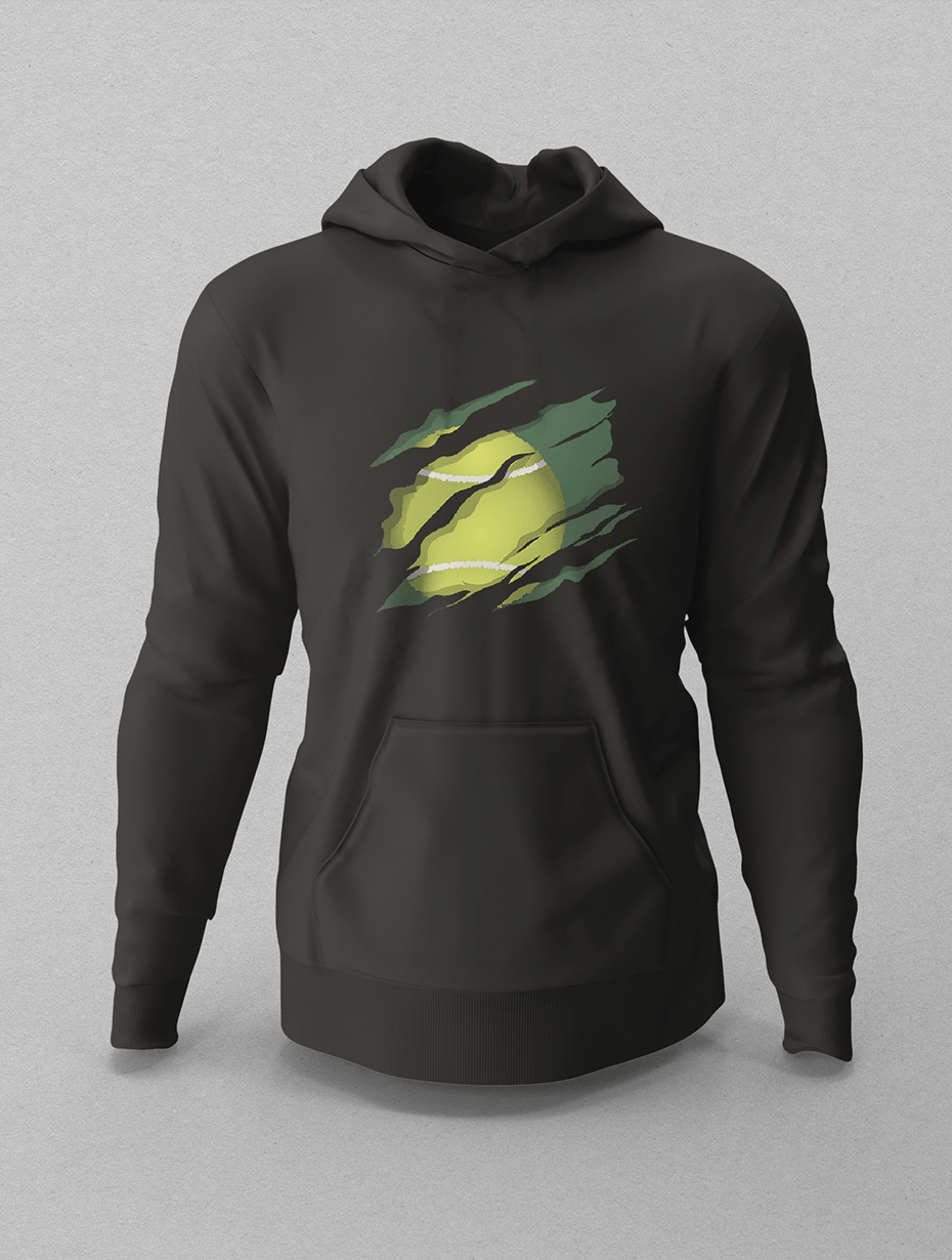 Tennis Claw Siyah Hoodie