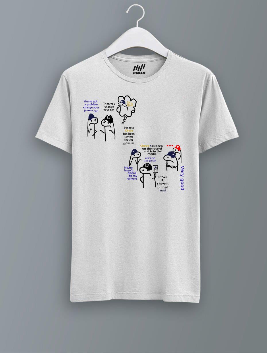 Toto Wolff Cristian Horner BeyazT-Shirt