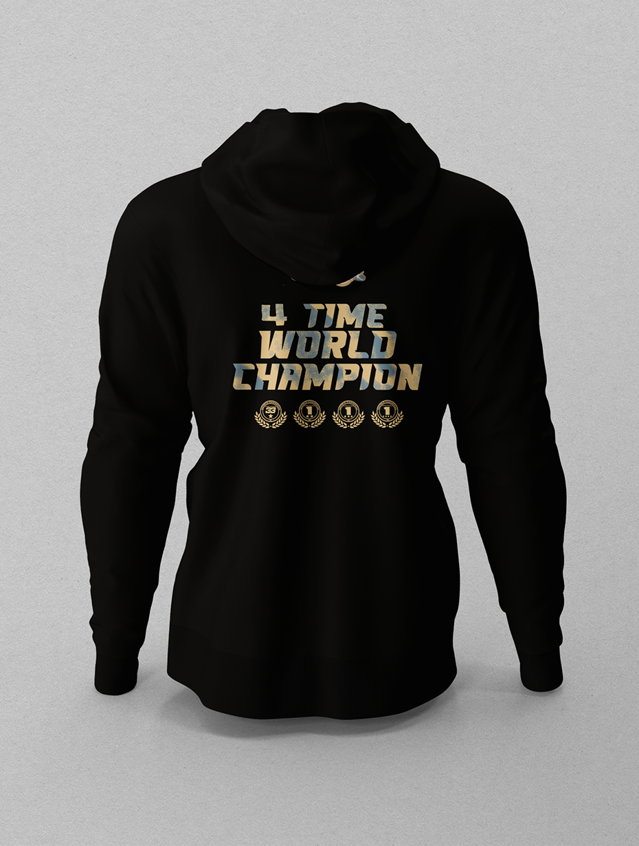 Verstappen World Champion 2024 Siyah  Hoodie