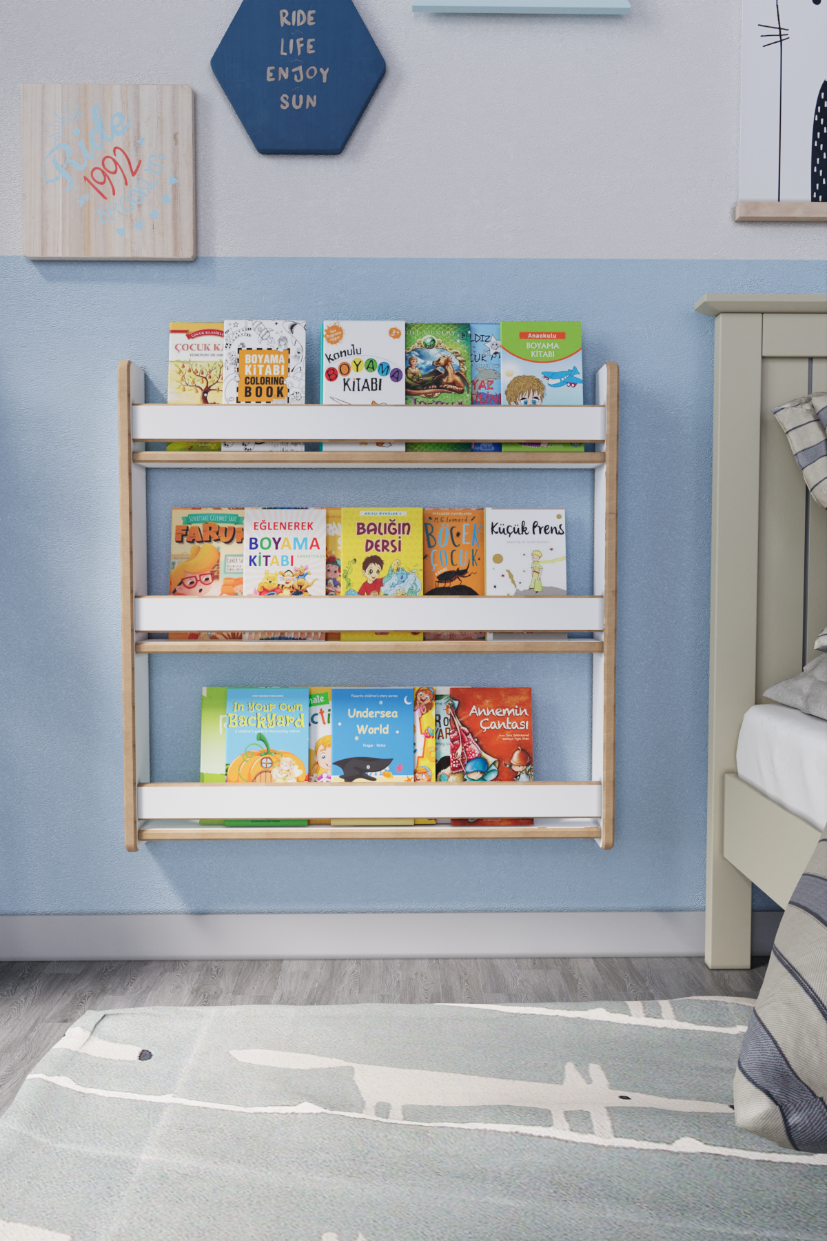 Montessori Çocuk Odası Kitaplığı