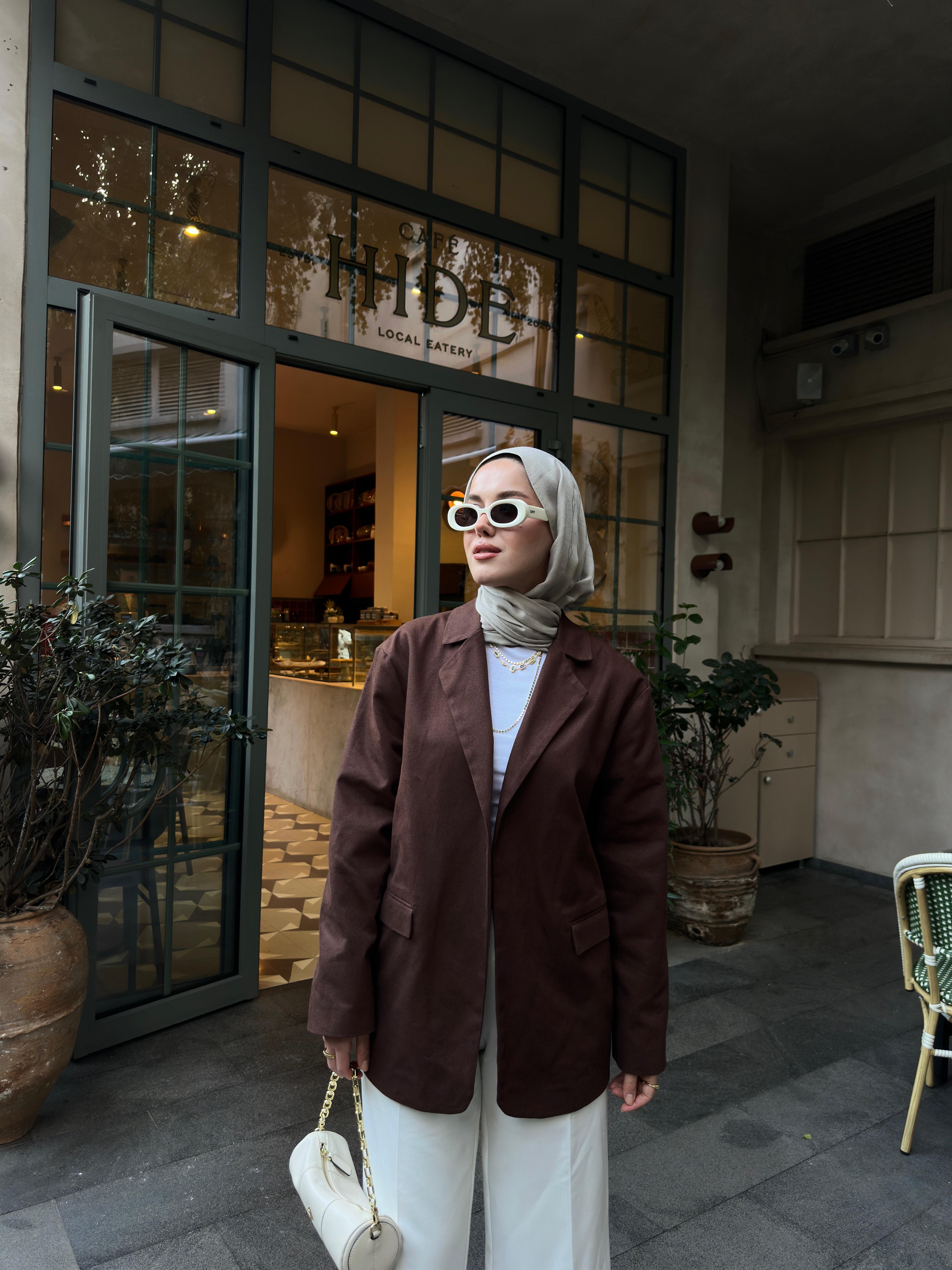 Won Kanvas Ceket Astarlı Acı Kahve