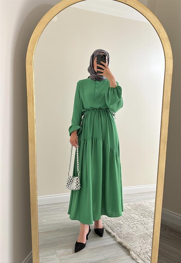 Rosa Elbise Çimen Yeşili