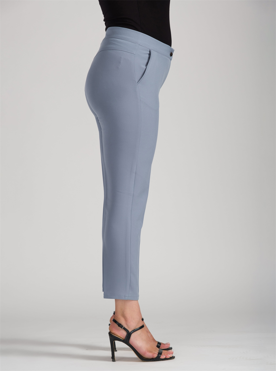 Bebe Mavisi Bilek Paça Kumaş Pantolon