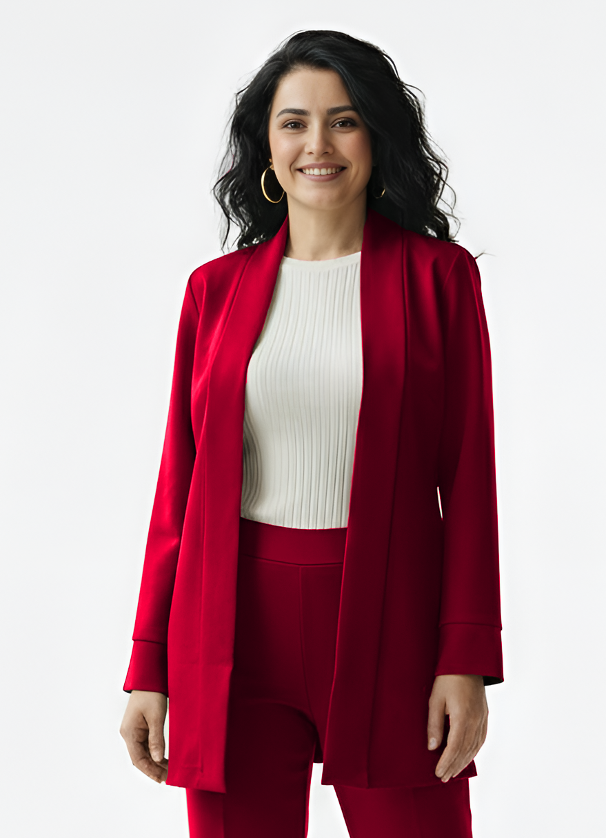 Bordo Kumaş Ceket