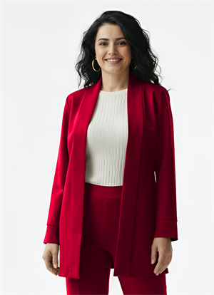 Bordo Kumaş Ceket