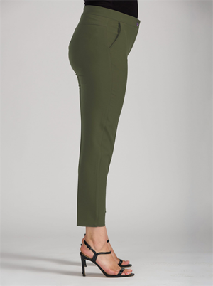 Haki Bilek Paça Kumaş Pantolon