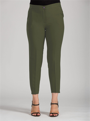 Haki Bilek Paça Kumaş Pantolon