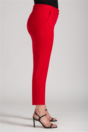 Kırmızı Bilek Paça Kumaş Pantolon